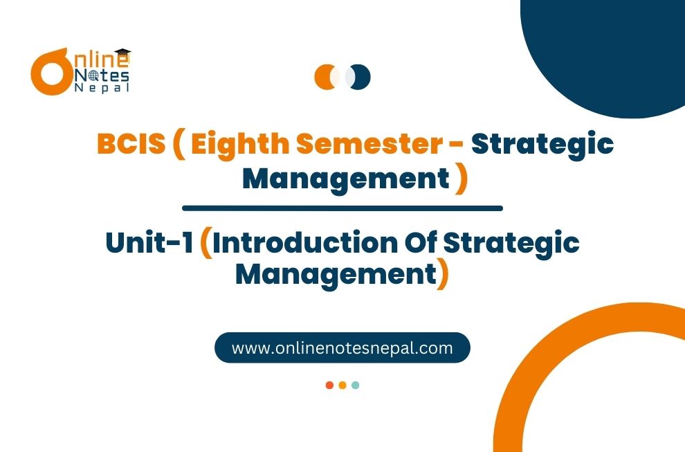 Introduction Of Strategic Management Photo
